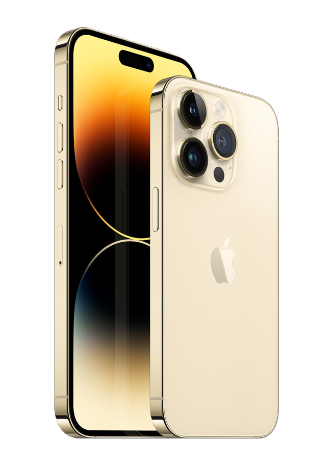 iPhone 14 Pro Max в золотом цвете