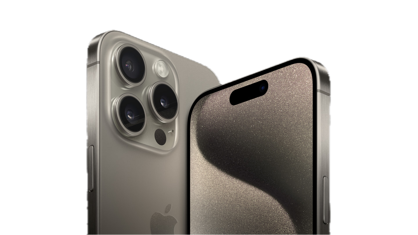 iPhone 15 Pro Max в цвете Natural Titanium